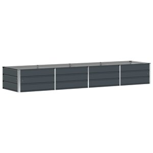 vidaXL Jardinière Anthracite 320 x 80 x 45 cm Acier