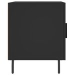 vidaXL Tables de chevet 2 Pièces noir 40x40x50 cm bois d’ingénierie