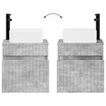 vidaXL Meuble de lavabo mural Gris béton 49 x 41 x 63 cm