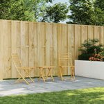 vidaXL Ensemble de bistro 3 Pièces bambou