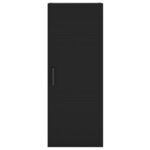 vidaXL Armoire murale noir 34 5x34x90 cm