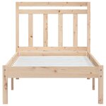 vidaXL Cadre de lit sans matelas bois massif