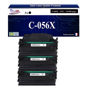 T3AZUR -3x Toners compatibles avec Canon 056H (3008C002) pour Canon LBP-320  LBP-325x  MF-540  MF-542x  MF-543x Noir - 20 000p