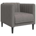 vidaXL Ensemble de canapés 3 Pièces taupe tissu