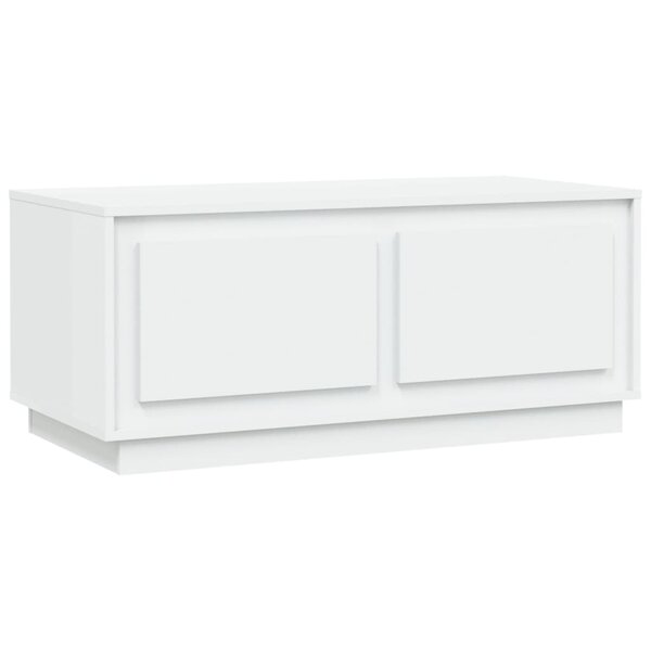 vidaXL Table basse blanc 102x50x44 cm bois d'ingénierie