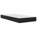 vidaXL Cadre de lit avec matelas 90 x 190 cm Noir