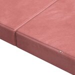 vidaXL Canapé-lit pliable 100 x 67 x 45 cm Rose