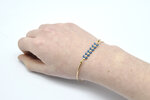 Bracelet semi-rigide turquoise