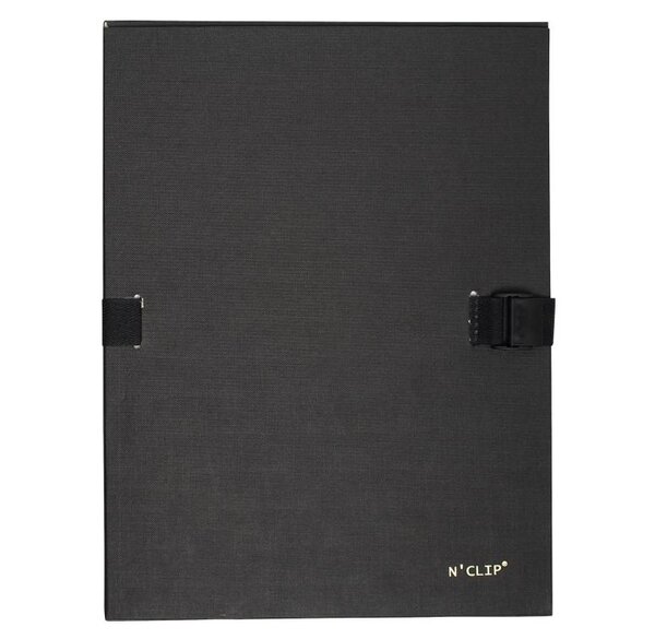 Chemise à dos extensible N'CLIP, A4, noir EXACOMPTA