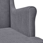 vidaXL Fauteuil Gris clair ARES