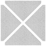 vidaXL Plaques de poids de parasol 4 Pièces triangulaire granit gris 14kg