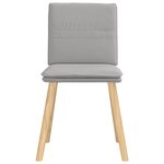 vidaXL Chaises à manger lot de 4 gris nuage tissu