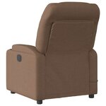 vidaXL Fauteuil de massage inclinable Marron Tissu