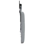 vidaXL Tête de lit suspendue Avec lumière LED Gris clair Tissu