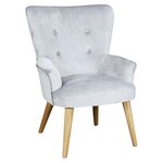 Fauteuil enfant en velours helsinki