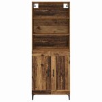 vidaXL Buffet Montage mural 2 Pièces Bois ancien Bois d'ingénierie