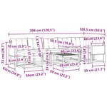 vidaXL Ensemble de canapés d'extérieur 8 Pièces Naturel et Beige