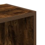 vidaXL Bibliothèque chêne fumé 31x24x77 cm bois d'ingénierie