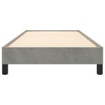 vidaXL Cadre de lit sans matelas gris clair 100x200 cm velours