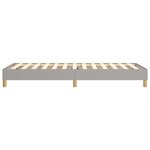 vidaXL Cadre de lit sans matelas gris clair 100x200 cm tissu