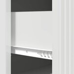 vidaXL Armoire à tiroirs Blanc brillant 66 x 34 5 x 90 cm