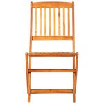 vidaXL Ensemble à manger de jardin pliable 9 Pièces bois d'acacia solide