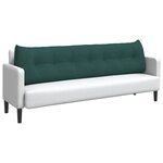 vidaXL Coussin de Dos Vert foncé 200 x 24 x 50 cm tissu