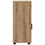 vidaXL Cabinet de salle de bain chêne artisanal 30 x 35 x 80 cm
