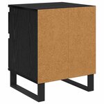 vidaXL Cabinet de chevet Chêne noir 40 x 35 x 50 cm Bois d'ingénierie