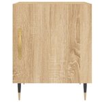 vidaXL Tables de chevet 2 Pièces chêne sonoma 40x40x50 cm bois ingénierie