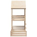 vidaXL Lit superposé avec toit 80x200 cm bois de pin massif