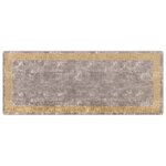 vidaXL Coureur de Tapis MARSA Gris 100 x 250 cm Polyester et PVC