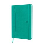Cahier broché signature oxford a5 - petits carreaux - 160 pages  - turquoise - lot de 5