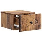 vidaXL Cabinet de chevet mural Bois ancien 33 x 34 5 x 20 cm