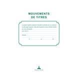 Registre Des Mouvements De Titre  Liste Des Actionnaires  58 Feuillets - Noir - Exacompta