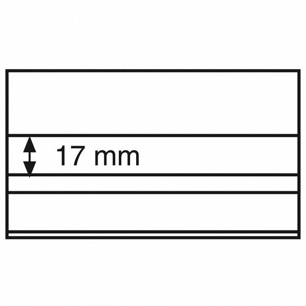 Cartes de classement à 3 bandes pour timbres  148 x 105mm.