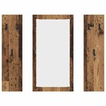 vidaXL Porte-manteau mural Montage mural Bois ancien 96 x 1 5 x 90 cm