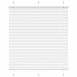 vidaXL Store plissé blanc 115x150cm largeur du tissu 114 4cm polyester