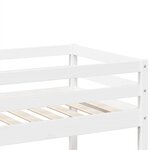 vidaXL Lit superposé Blanc 90x190 cm Bois de pin massif