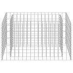vidaXL Lit surélevé à gabion Acier galvanisé 90x50x50 cm