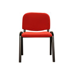 Q-connect chaise empilable - Max. supporte 100kg - 91x49x44cm - Rouge