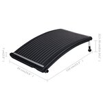 vidaXL Panneaux de chauffage solaire de piscine courbés 3 Pièces 110x65cm
