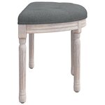 Banc banquette meuble chambre 81 5 x 41 x 49 cm tissu gris foncé 02_0010660