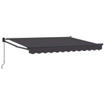 vidaXL Auvent rétractable Anthracite 3 x 2 m