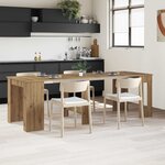 vidaXL Table à dîner 240 x 85 x 75 cm Bois d'ingénierie