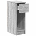 vidaXL Tables de chevet avec tiroir 2 Pièces sonoma gris 20x36x60 cm