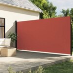 vidaXL Auvent latéral rétractable terre cuite 200x600 cm