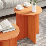 vidaXL Table basse 2 Pièces Marron cire 41 5 x 41 5 x 41 cm