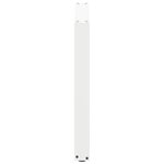 vidaXL Pieds de table à manger en U 2 pièces Blanc 80 x (72-73) cm Acier