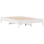 vidaXL Lit bibliothèque sans matelas blanc 120x190 cm bois pin massif